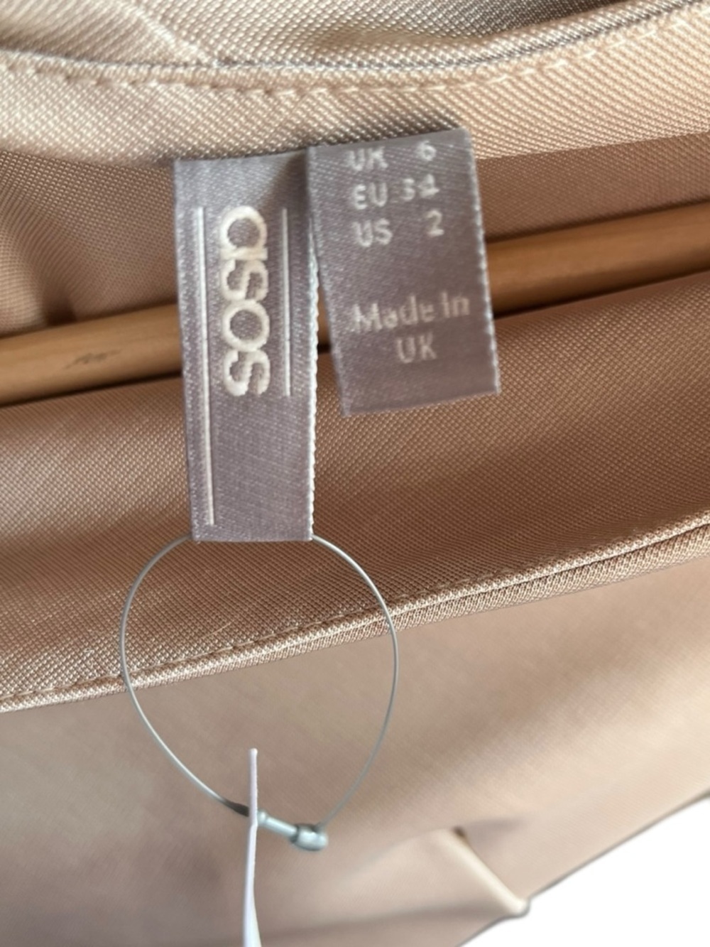 ASOS One Shoulder Bandage Midaxi Dress Beige Size US 2 NWT - Picture 11 of 14